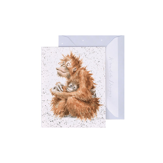 Wrendale Designs Mini card Orangutang LOVE IS