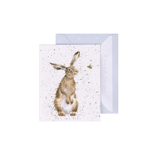 Wrendale Designs Mini card Hare THE HARE and THE BEE   