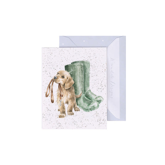 Wrendale Designs Mini card Dog HOPEFUL  