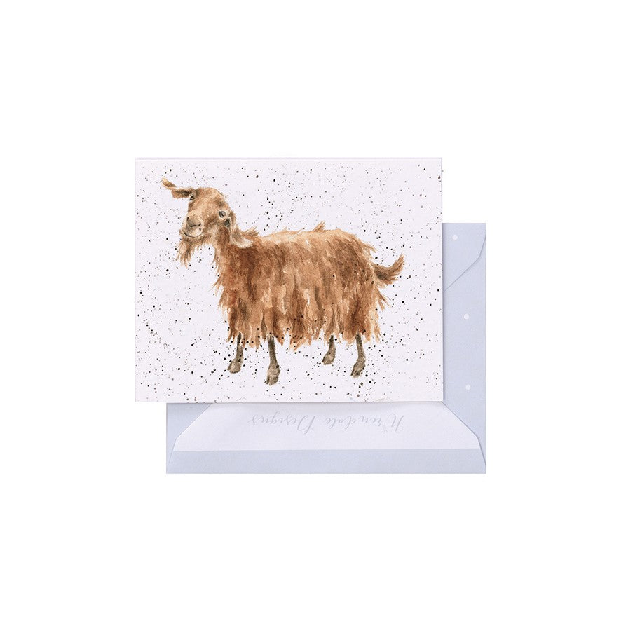 Wrendale Designs Mini card Goat THE HIPSTER