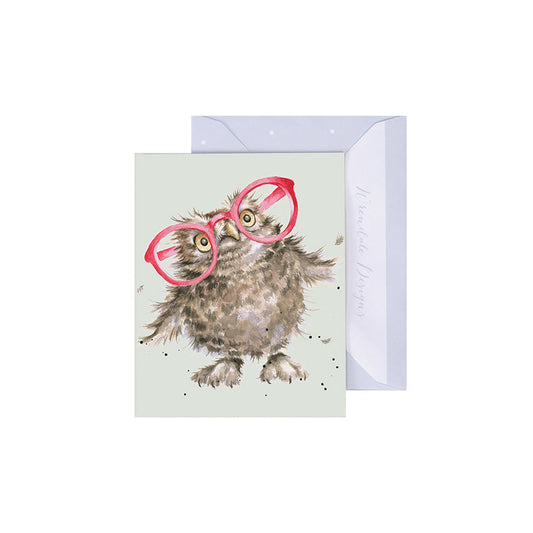 Wrendale Designs Mini card Owl SPECTACULAR  