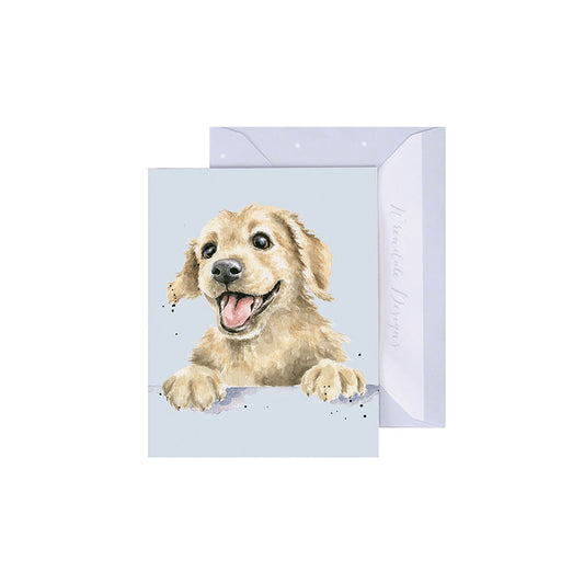 Wrendale Designs Mini card Dog GOLDEN BOY  