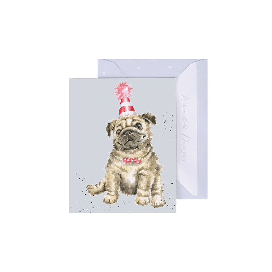 Wrendale Designs Mini card Dog ANOTHER WRINKLE