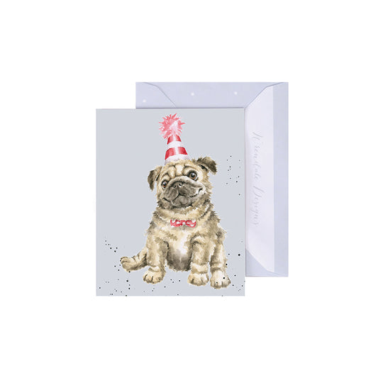 Wrendale Designs Mini card Dog ANOTHER WRINKLE  