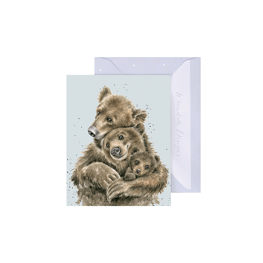 Wrendale Designs Mini card Bears BEAR HUGS