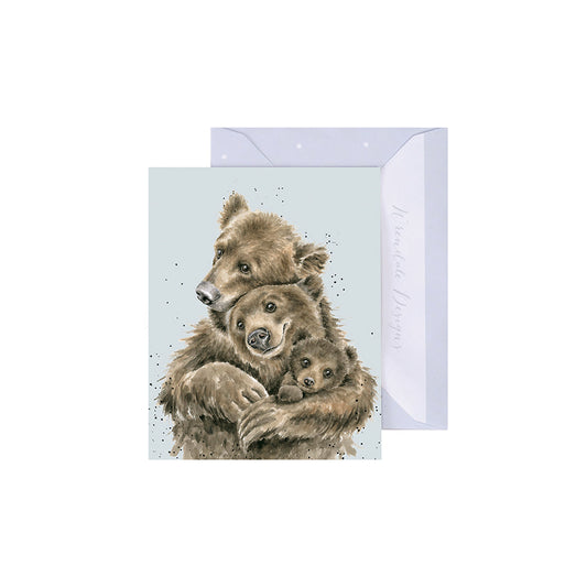 Wrendale Designs Mini card Bears BEAR HUGS   