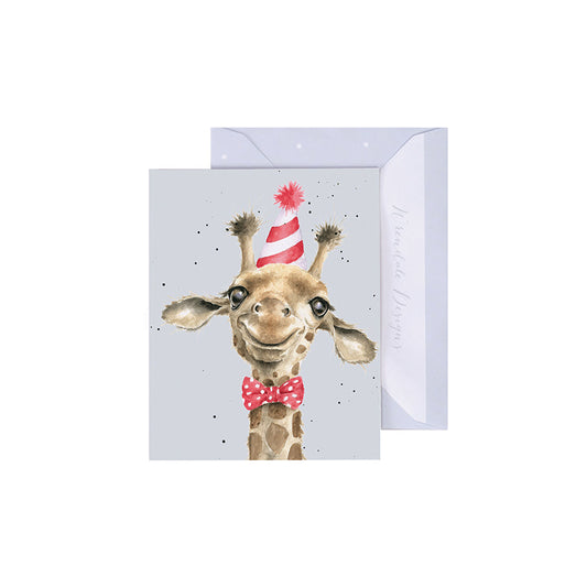 Wrendale Designs Mini card Giraffes HERE FOR THE CAKE  