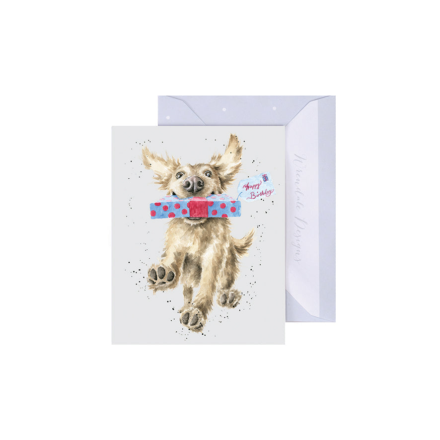 Wrendale Designs Mini card Dog SPECIAL DELIVERY