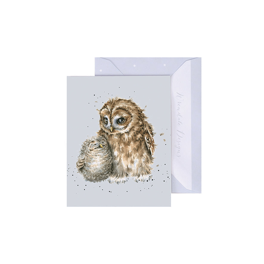 Wrendale Designs Mini card Owl OWLWAYS BY YOUR SIDE