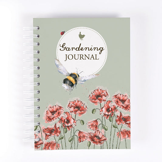 Wrendale Designs Gardening Journal BEE & POPPIES 