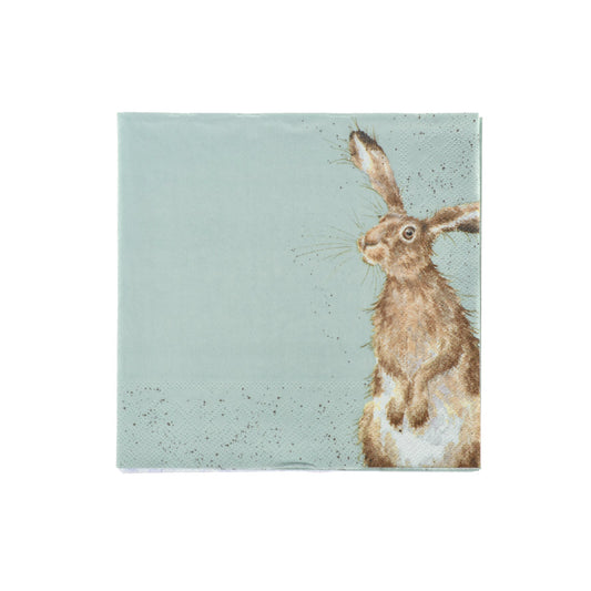 Wrendale Designs Napkins Cocktail HARE & BEE