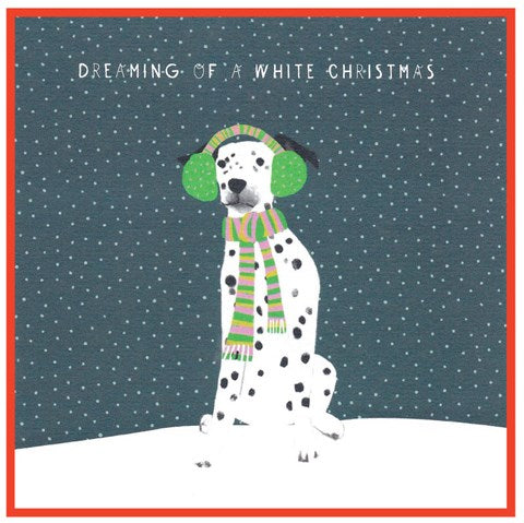 Cinnamon Aitch Christmas Card Margot Dog DALMATIAN DREAMING