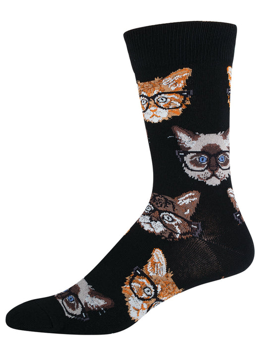 Socksmith Socks Large (men) CATS fashionista charcoal