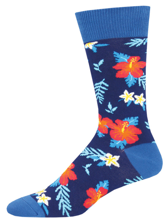 Socksmith Socks Large (men) HIBISCUS blue