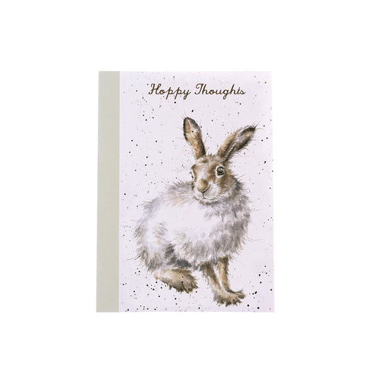 Wrendale Designs Notebook A6 HARE white
