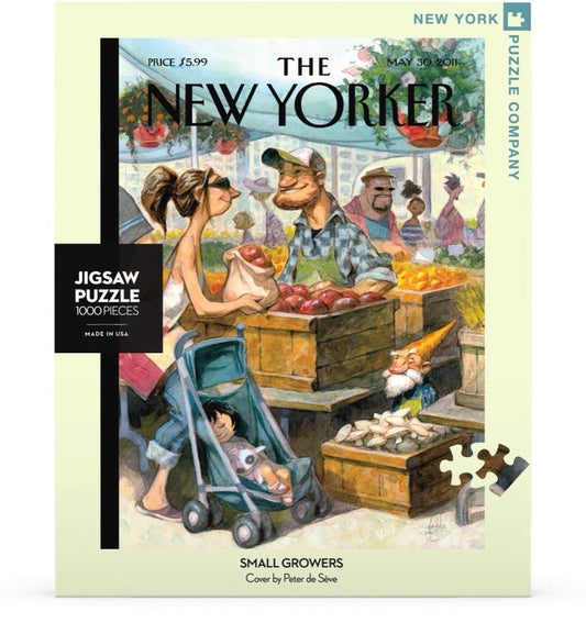 Jigsaw New York Puzzle Co New Yorker SMALL GROWERS gnome 1000pc