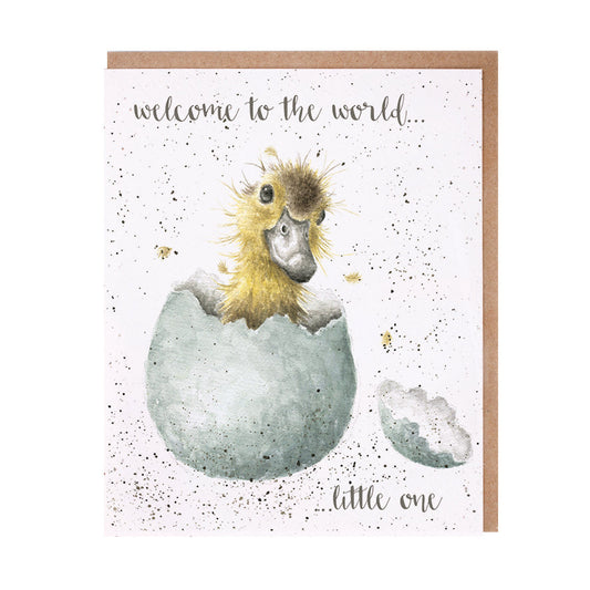 Wrendale Designs card Occasions Baby WELCOME TO THE WORLD duckling  