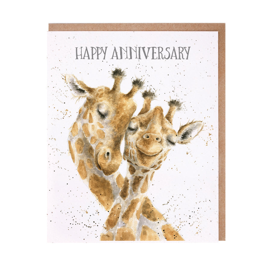 Wrendale Designs card Occasions Couples BE LONG TOGETHER giraffes