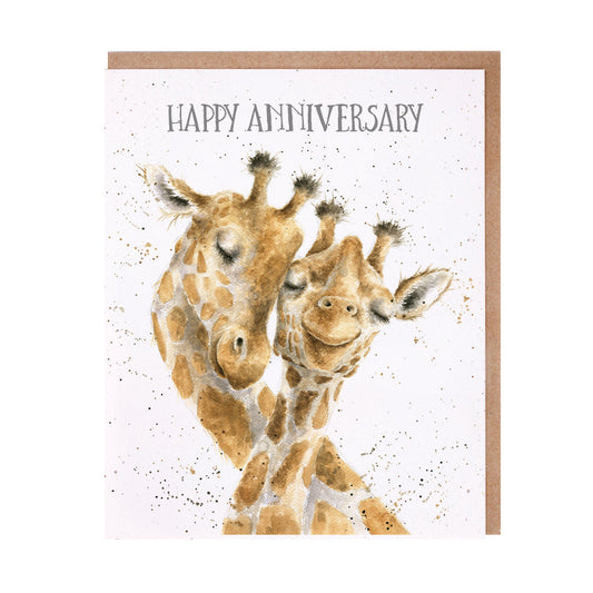 Wrendale Designs card Occasions Couples BE LONG TOGETHER giraffes 