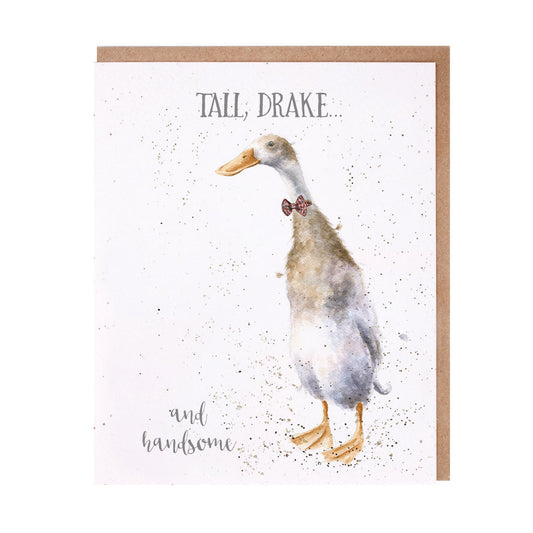 Wrendale Designs card Occasions Couple TALL DRAKE duck 