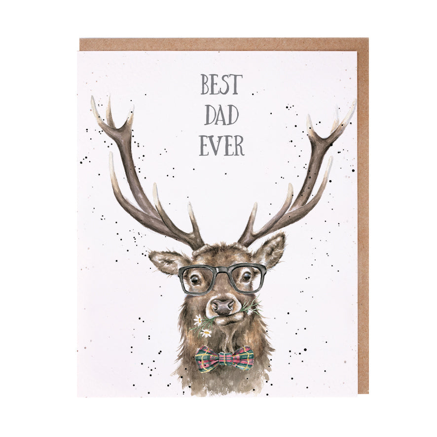 Wrendale Designs card Occasions Father BEST DAD stag