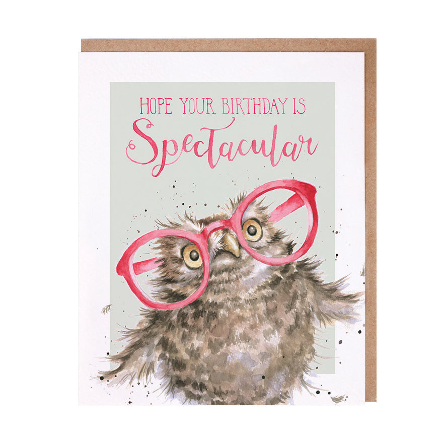 Wrendale Designs card Animal Celebrations Birthday Owl