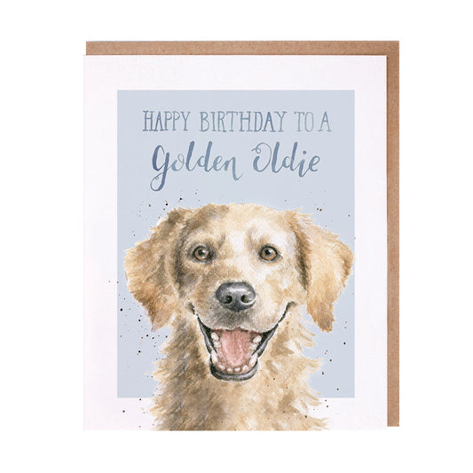 Wrendale Designs card Animal Celebrations Birthday DOG Gold Retriever  