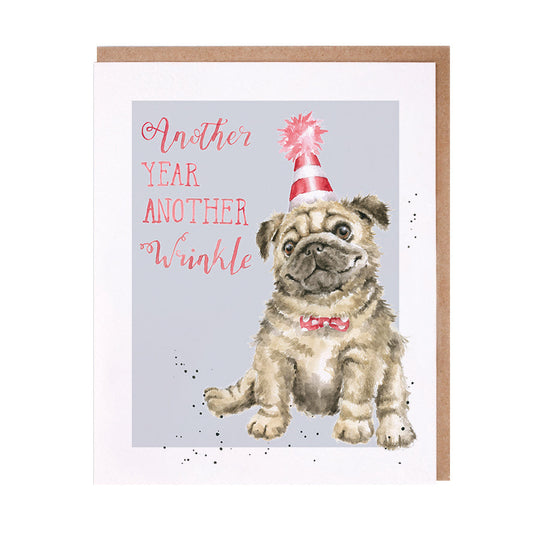 Wrendale Designs card Animal Celebrations Birthday DOG Pug