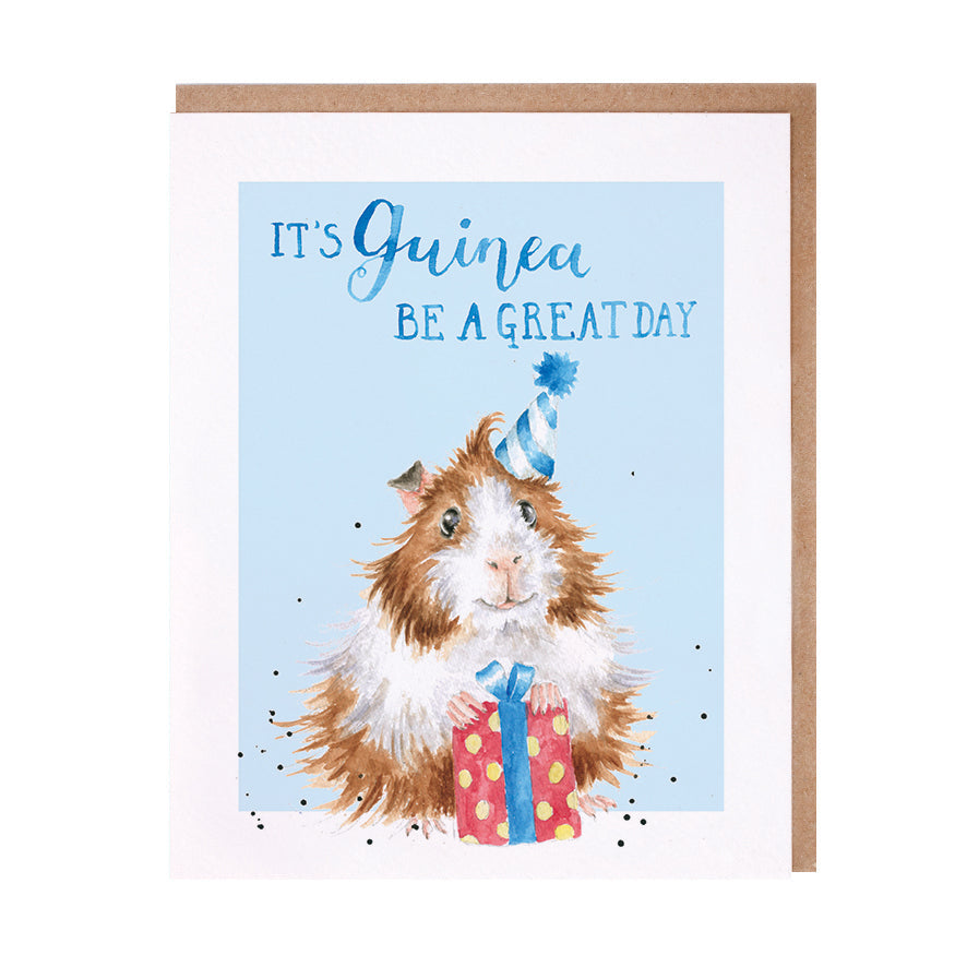 Wrendale Designs card Animal Celebrations Birthday GUINEA PIG