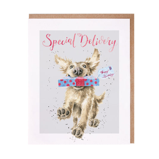 Wrendale Designs card Animal Celebrations Birthday DOG Puppy 