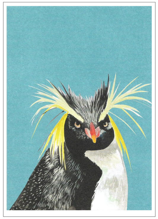 Cinnamon Aitch Quirky Birds & Critters Card PENGUIN