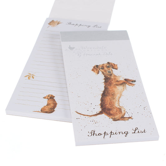 Wrendale Designs Shopping Pad magnetic DACHSHUND