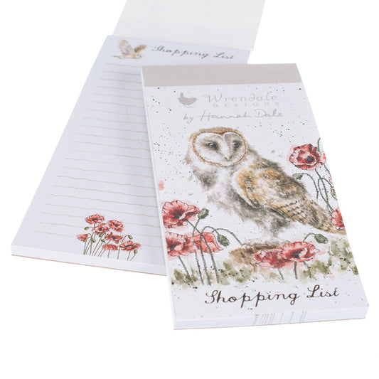 Wrendale Designs Shopping Pad magnetic OWL