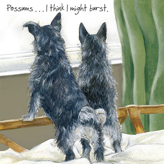The Little Dog Laughed Greeting Card Dog TERRIERS Marshall & Vinnie