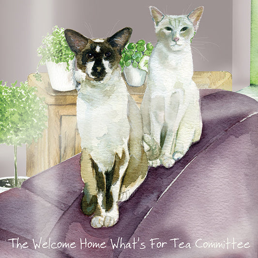 The Little Dog Laughed Greeting Card Cat SIAMESE Huxley & Mortimer
