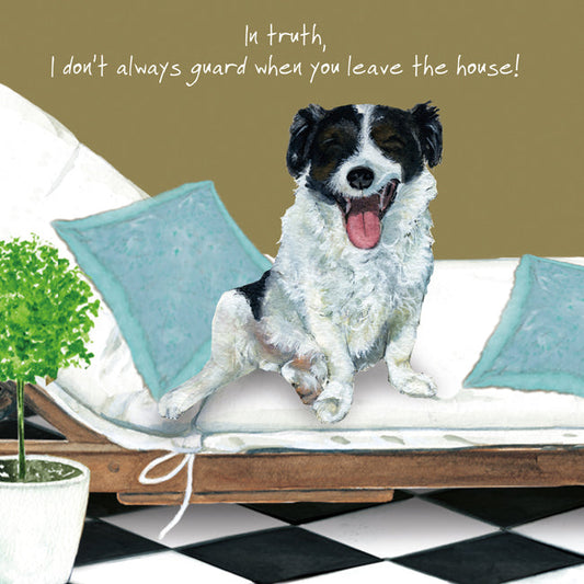 The Little Dog Laughed Greeting Card Dog JACK RUSSELL Patch
