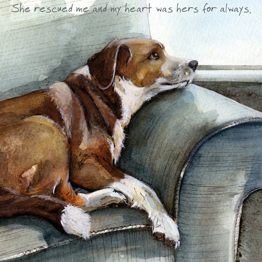 The Little Dog Laughed Greeting Card Dog RESCUE Jasper