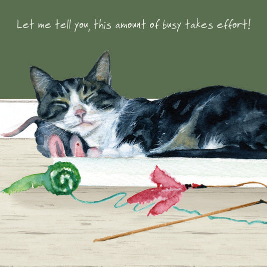 The Little Dog Laughed Greeting Card Cat TABBY Felix