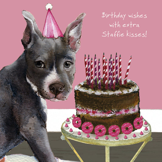 The Little Dog Laughed Birthday Card Dog STAFFIE Macy