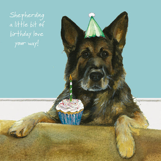 The Little Dog Laughed Birthday Card Dog ALSATIAN Louis