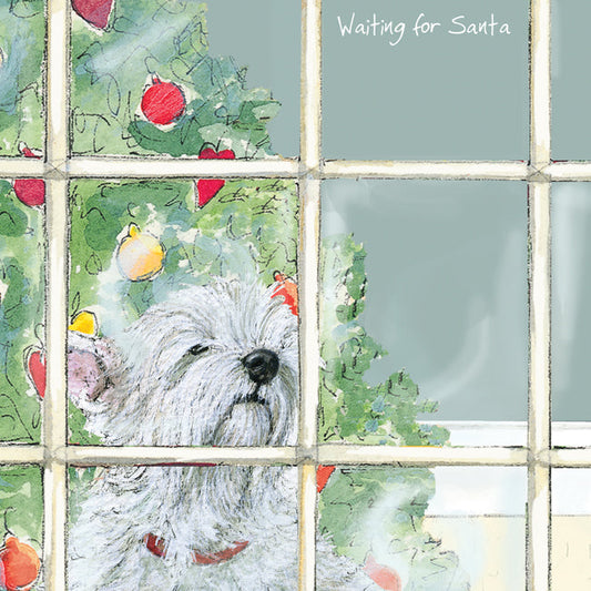 The Little Dog Laughed Christmas Card Dog WESTIE Angus