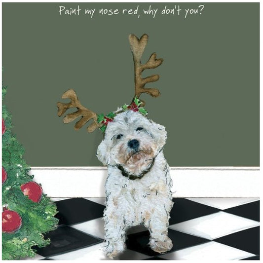 The Little Dog Laughed Christmas Card Dog WESTIE Monty