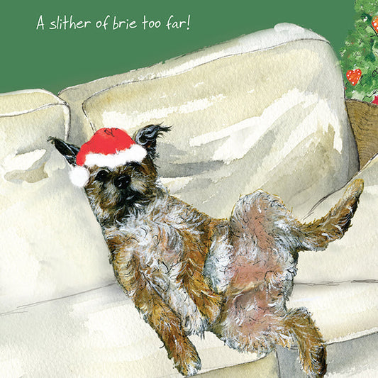 The Little Dog Laughed Christmas Card Dog BORDER TERRIER Barney