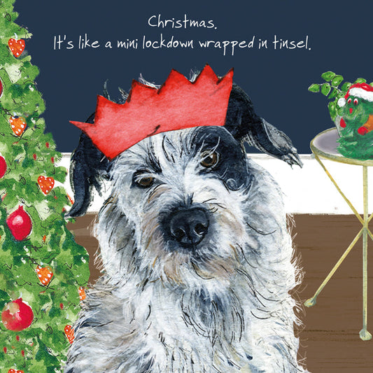 The Little Dog Laughed Christmas Card Dog COLLIE POINTERX Elsa