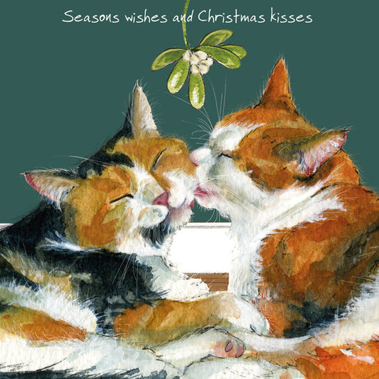 The Little Dog Laughed Christmas Card Cat GINGER & WHITE MOGGIES Doodle & Daisy