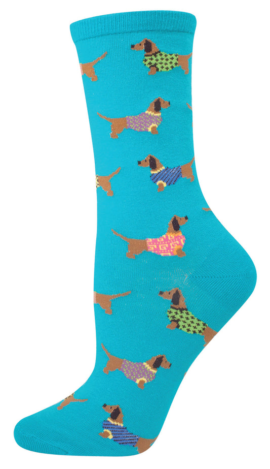 Socksmith Socks Small (women) DACHSHUND blue