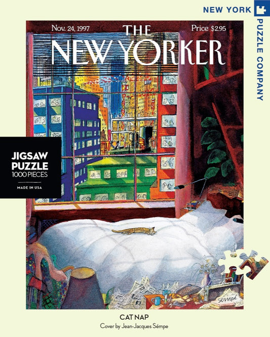 Jigsaw New York Puzzle Co CAT NAP 1000pc
