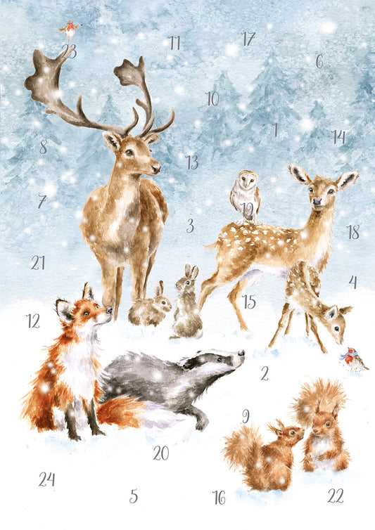 Wrendale Designs Advent Calendar WOODLAND ANIMALS