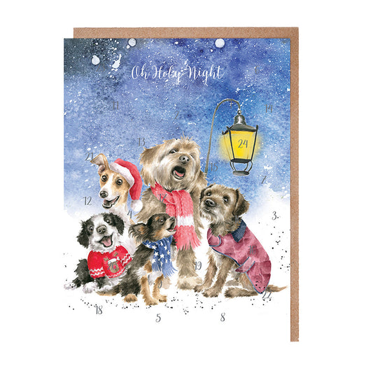 Wrendale Designs Advent Calendar Card DOGS
