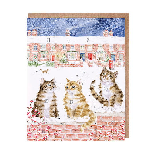 Wrendale Designs Advent Calendar Card KITTY CATS